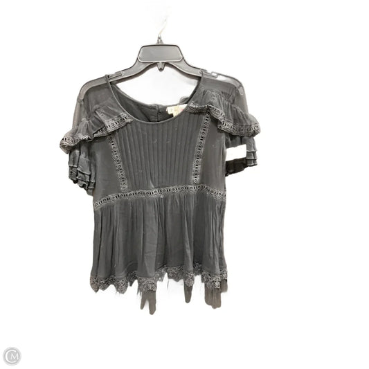 Top Short Sleeve By Pol In Black, Size: S