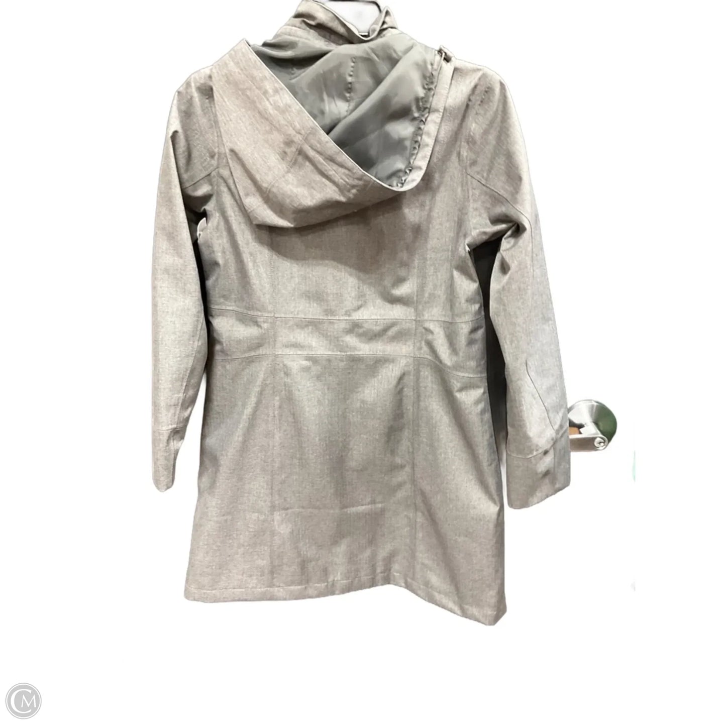 Coat Raincoat By Eddie Bauer In Grey, Size: Sp