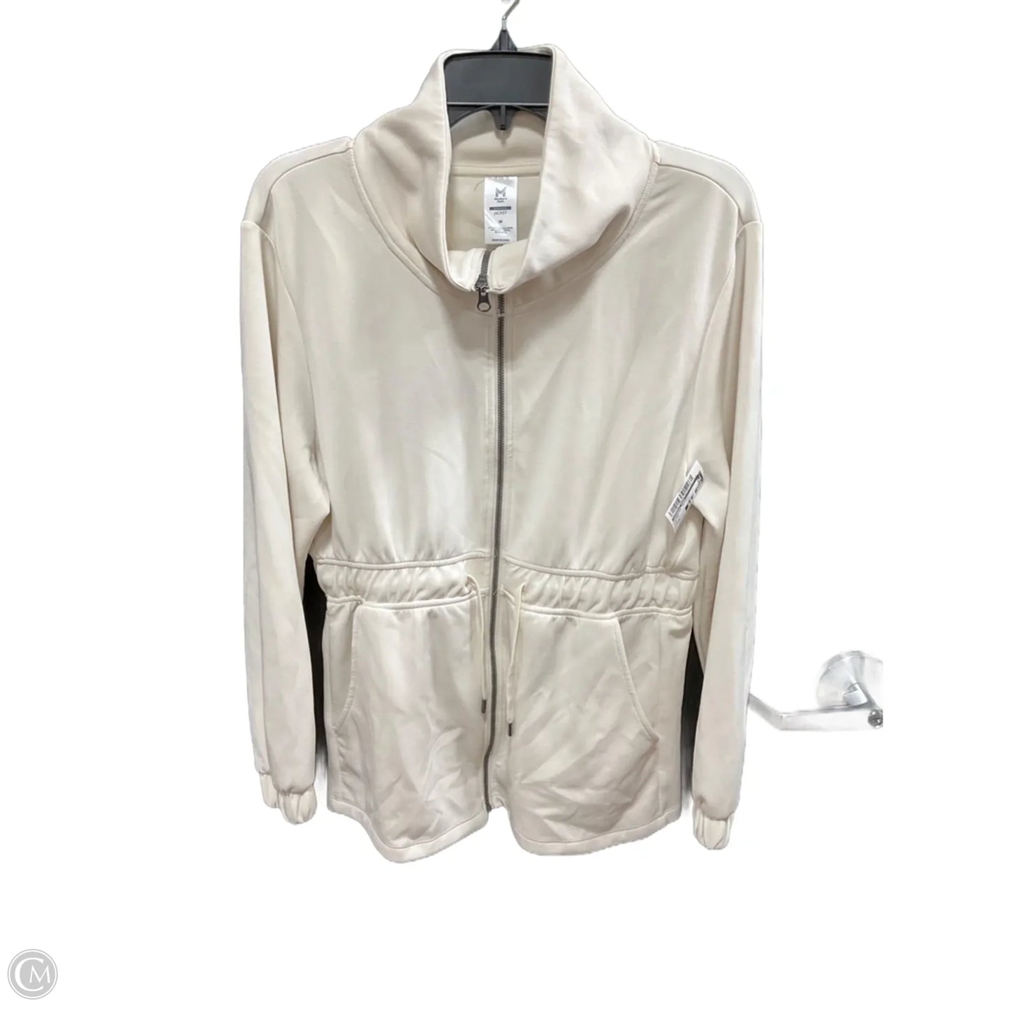 Athletic Jacket By Members Mark In White, Size: M