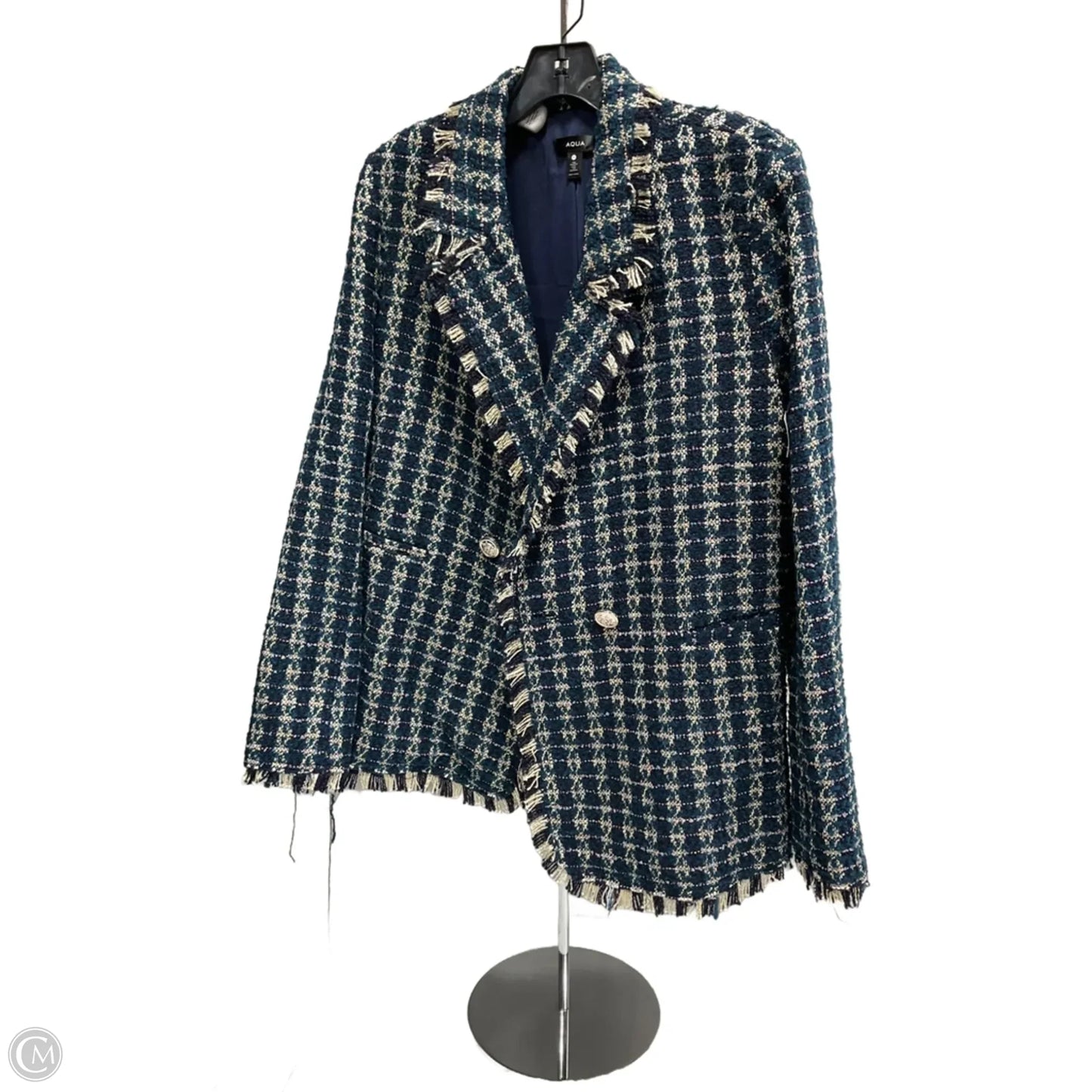 Blazer By Aqua In Blue & Green, Size: M