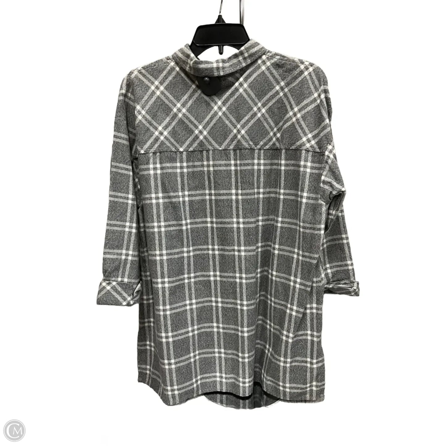 Blouse Long Sleeve By J. Jill In Grey, Size: M