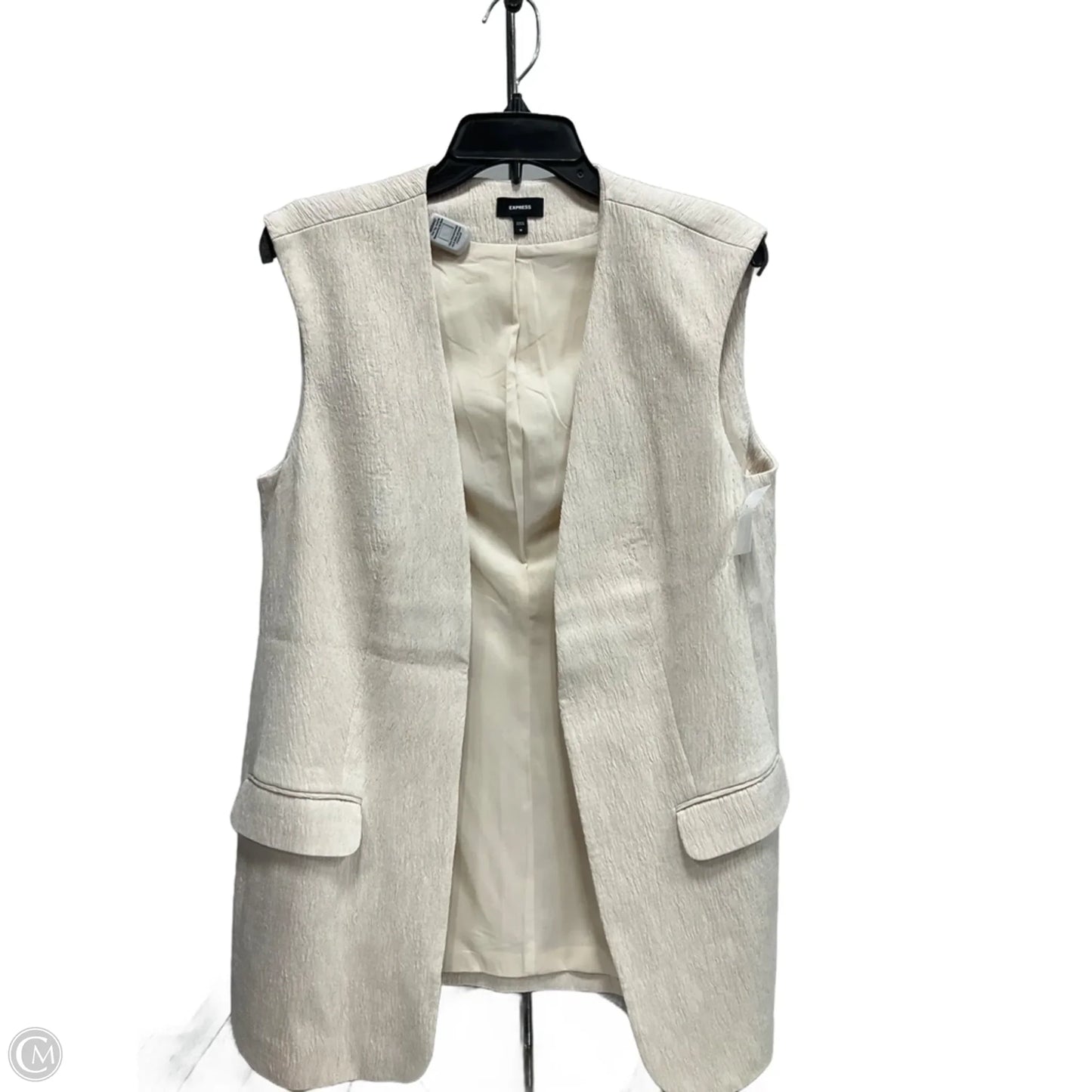 Vest Other By Express In Beige, Size: M