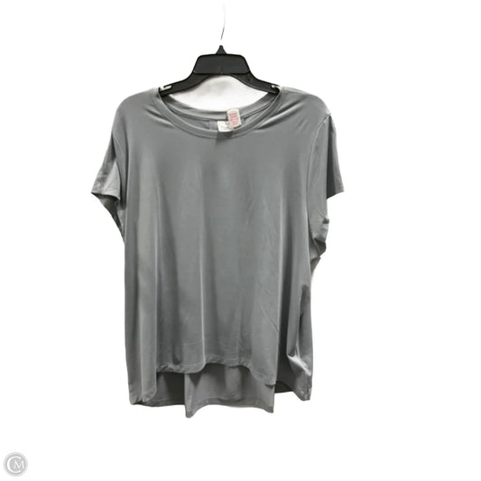Athletic Top Short Sleeve By Athleta In Grey, Size: Xl