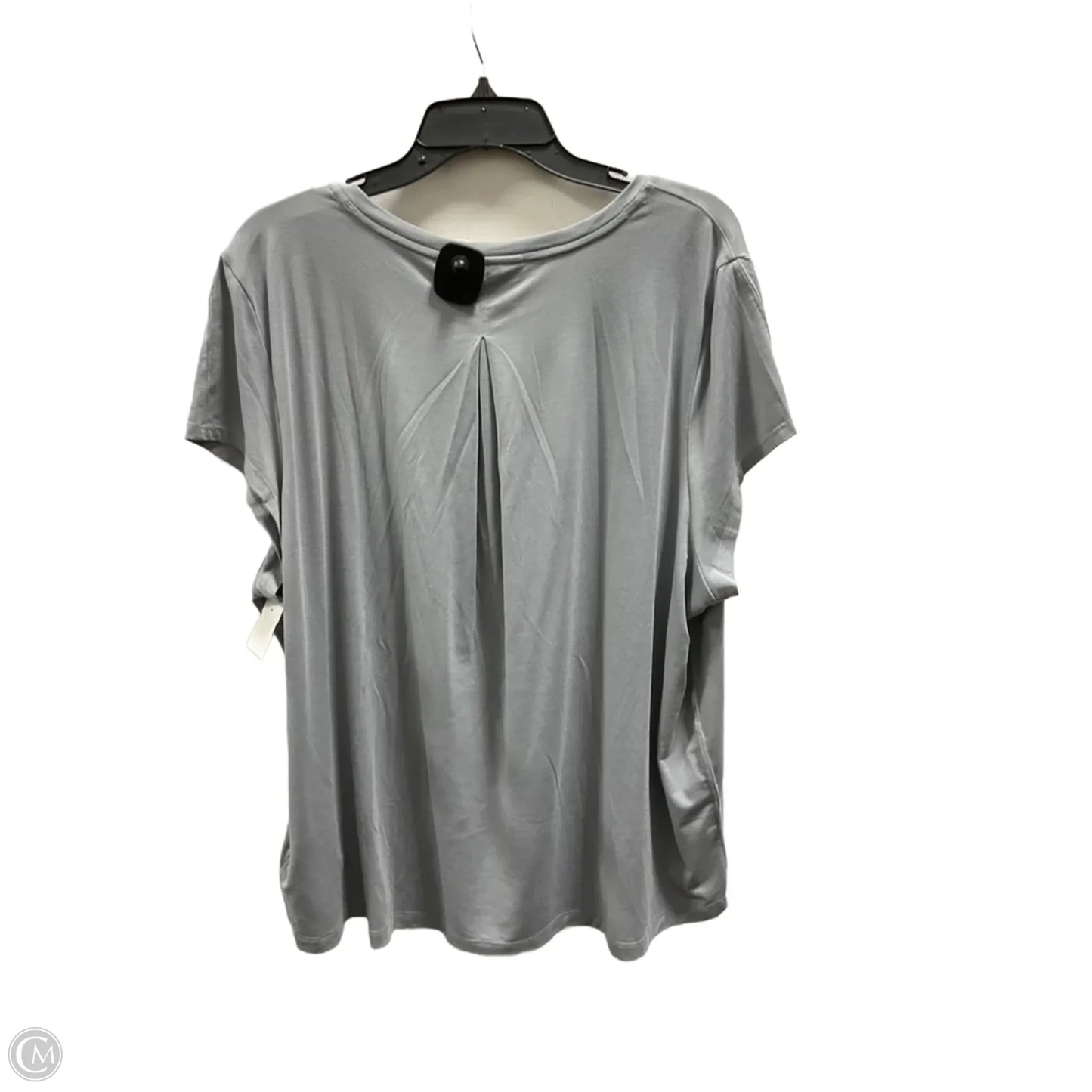 Athletic Top Short Sleeve By Athleta In Grey, Size: Xl