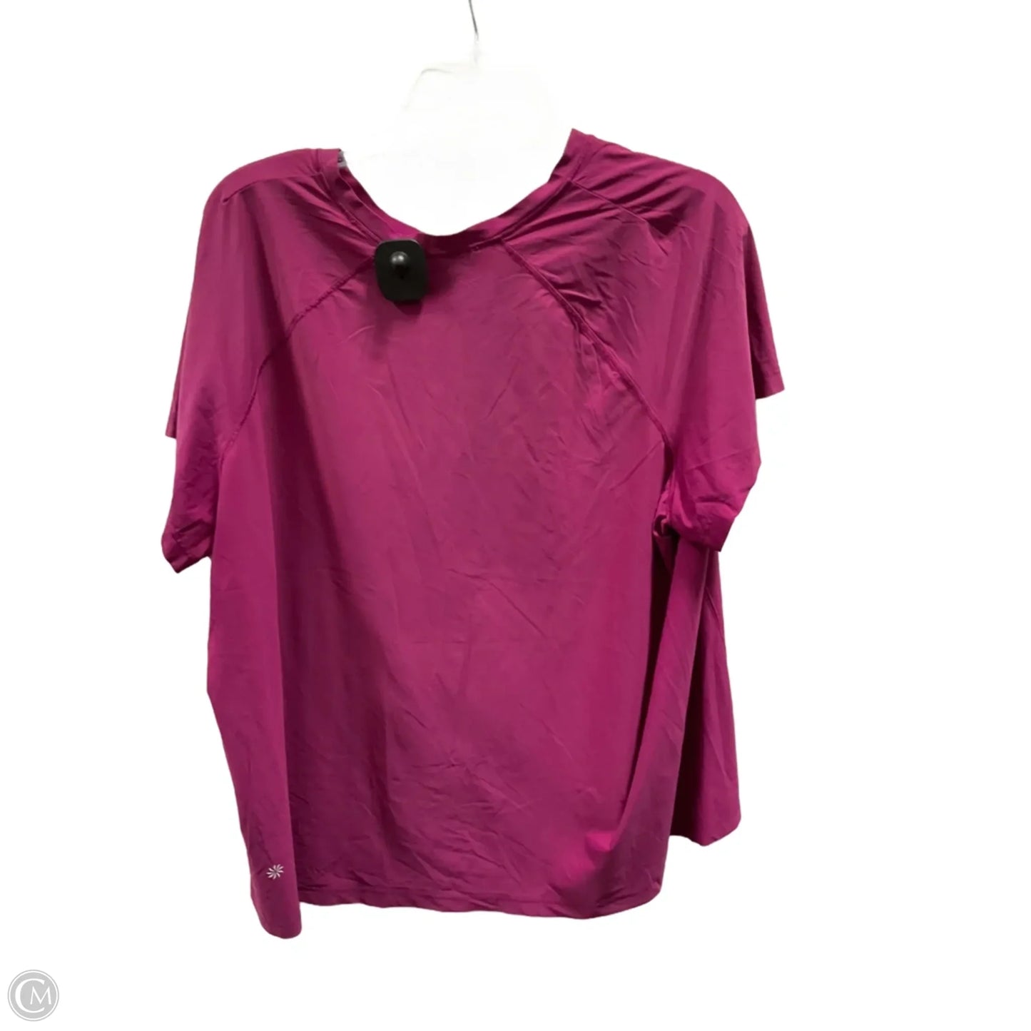 Athletic Top Short Sleeve By Athleta In Purple, Size: 1x