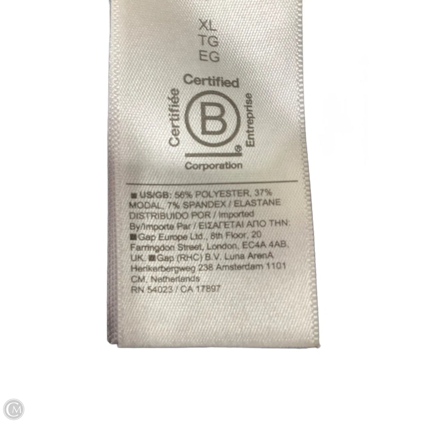 Athletic Top Short Sleeve By Athleta In Blue, Size: Xl