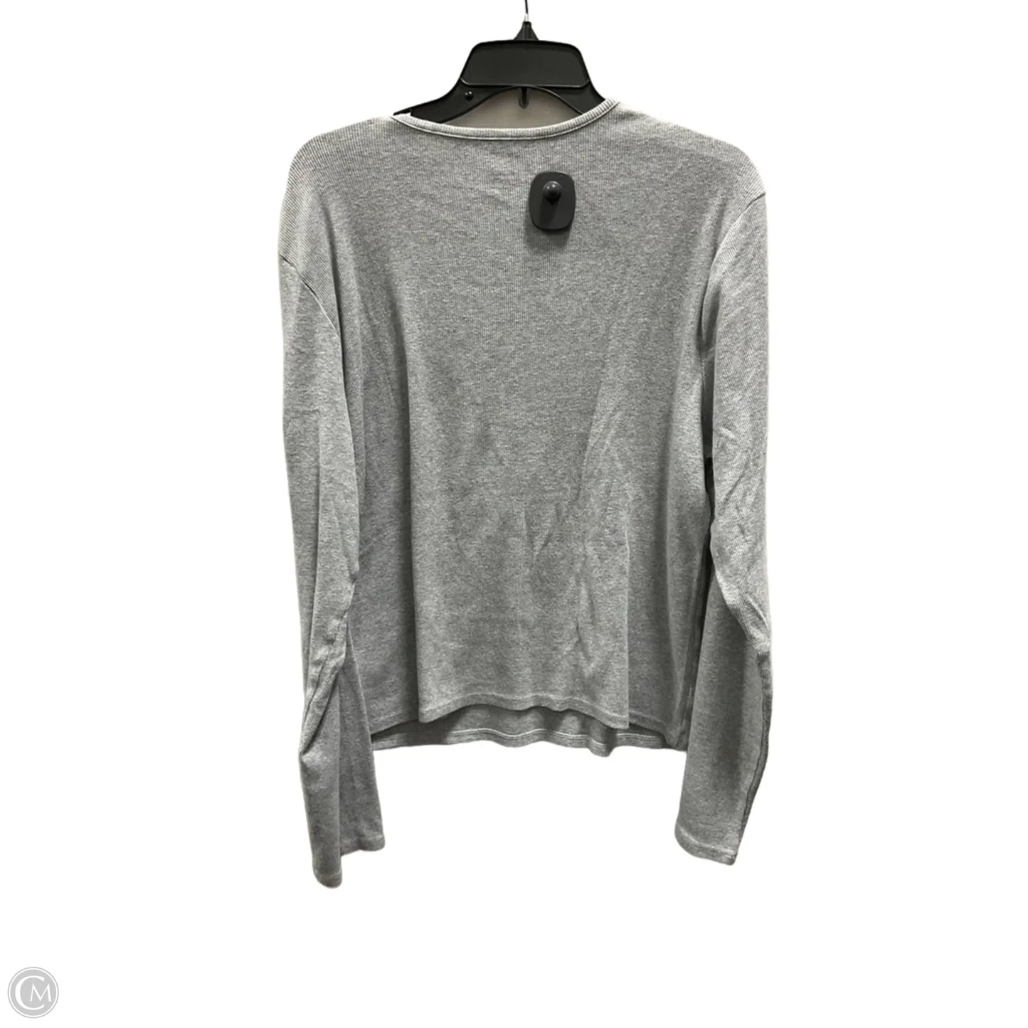 Top Long Sleeve Basic By Gap In Grey, Size: Xxl