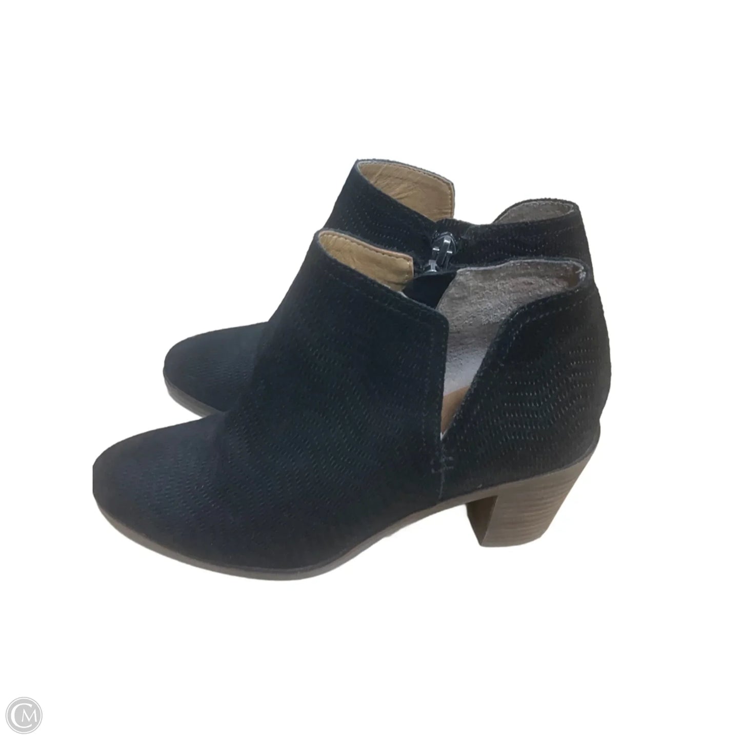Boots Ankle Heels By Lucky Brand In Black, Size: 6.5