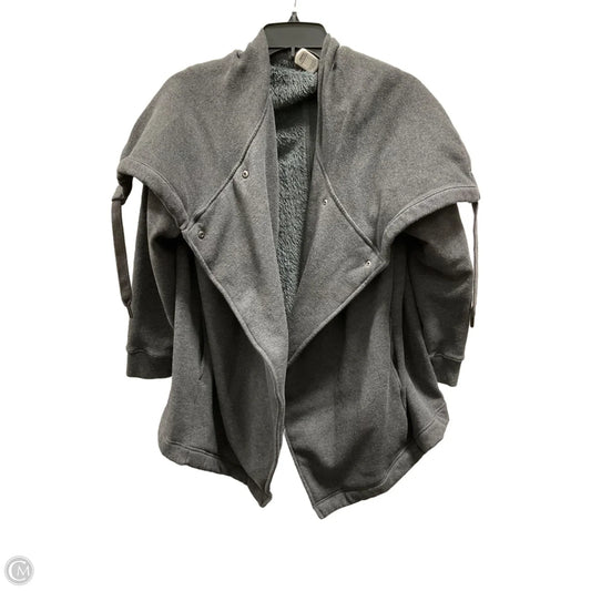 Athletic Sweatshirt Hoodie By Zella In Grey, Size: L