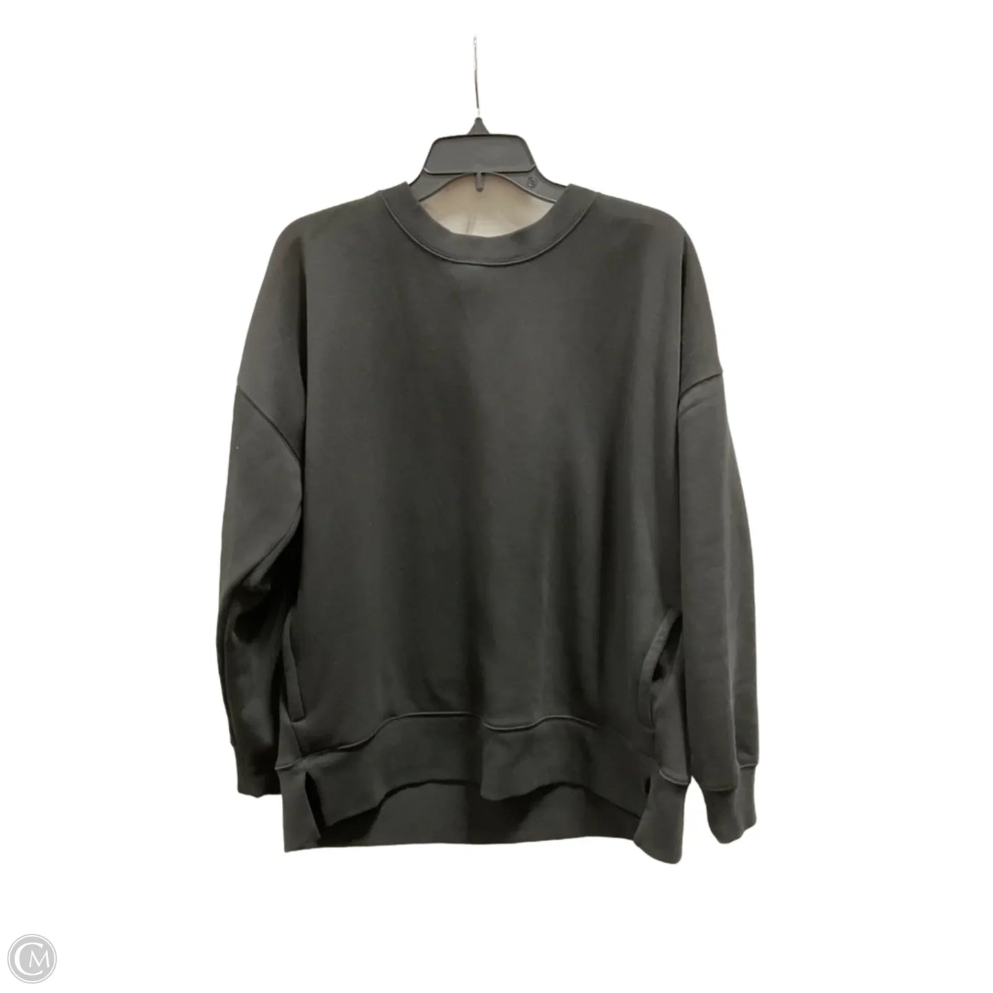 Athletic Sweatshirt Crewneck By Zella In Black, Size: L