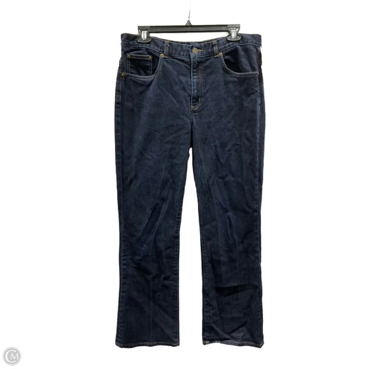 Jeans Boot Cut By Lauren By Ralph Lauren In Blue Denim, Size: 12