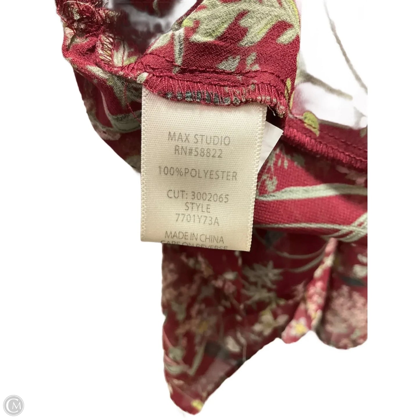 Top Long Sleeve By Max Studio In Floral Print, Size: M