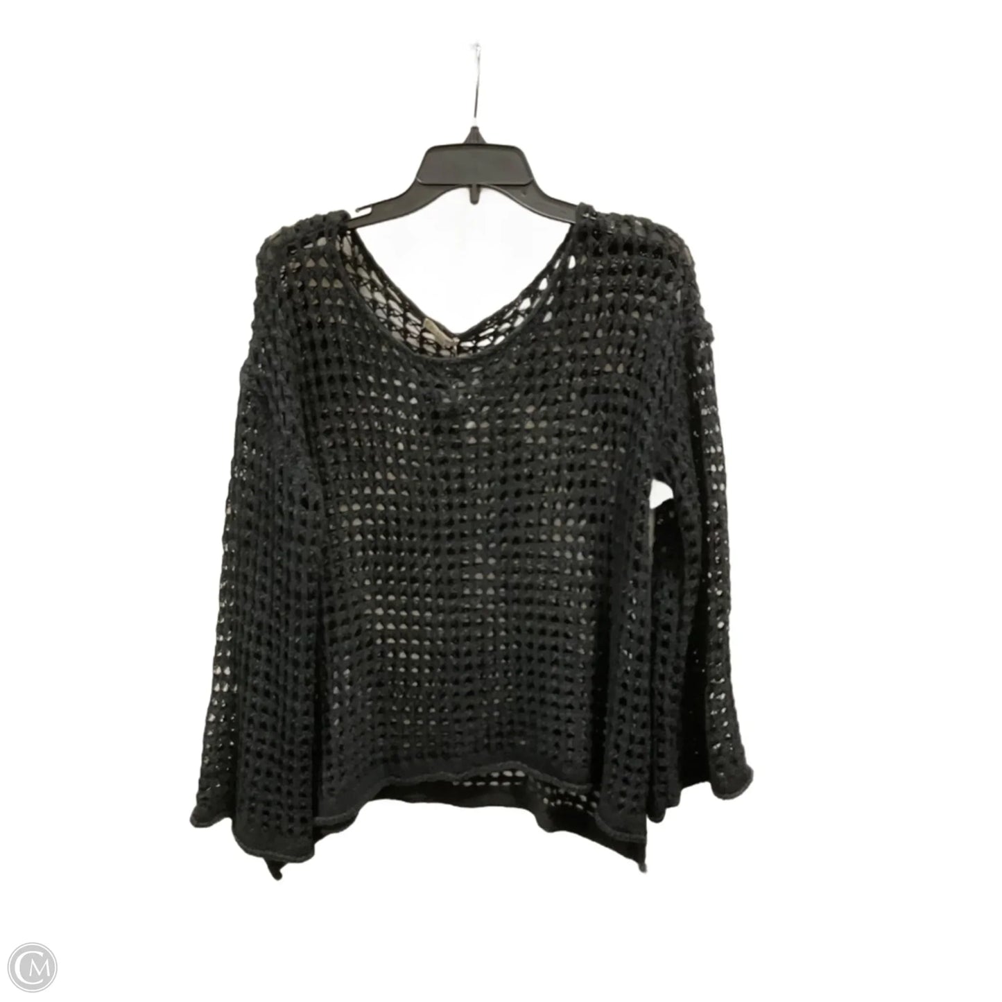 Top Long Sleeve By Pol In Black, Size: S