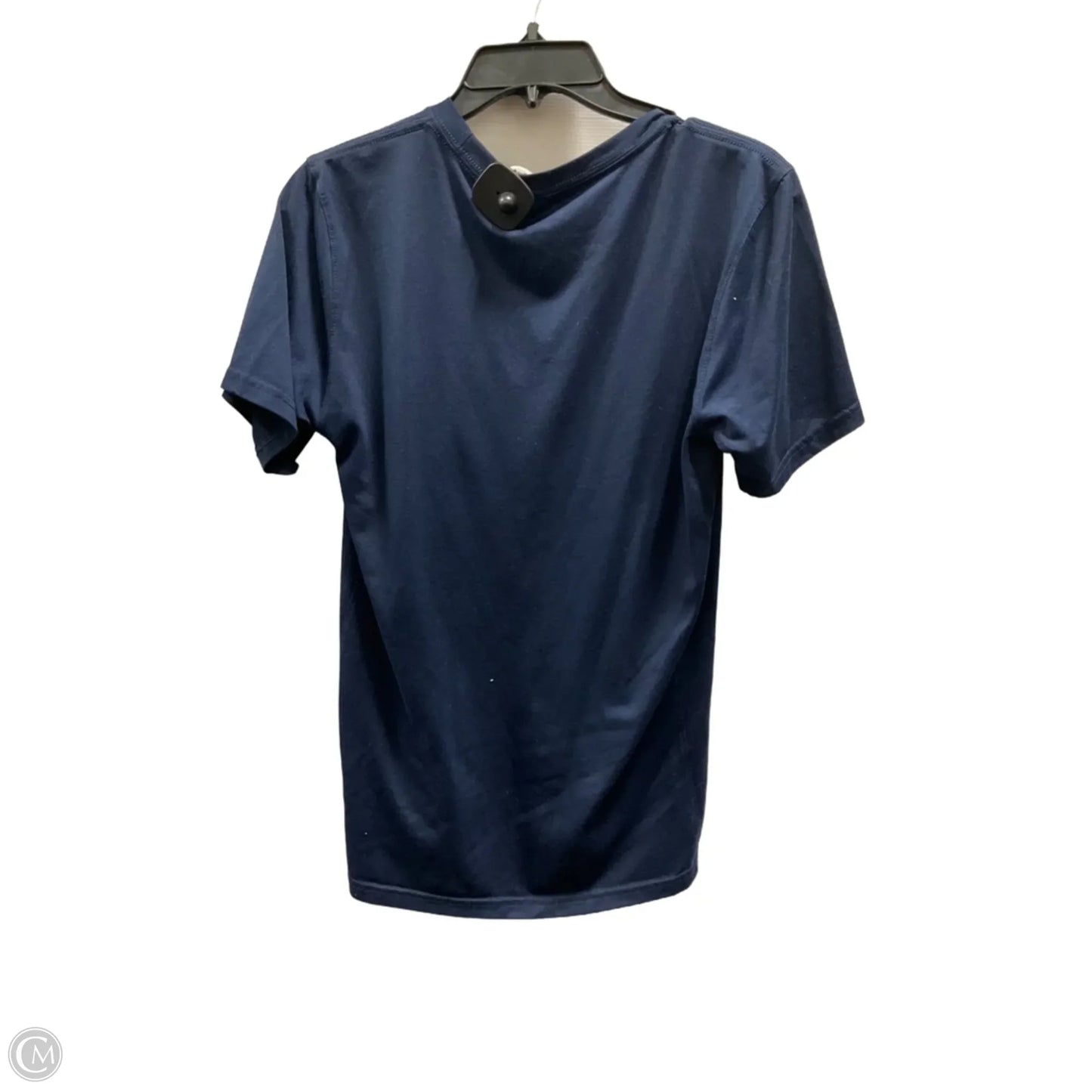 Athletic Top Short Sleeve By Nike In Blue, Size: S