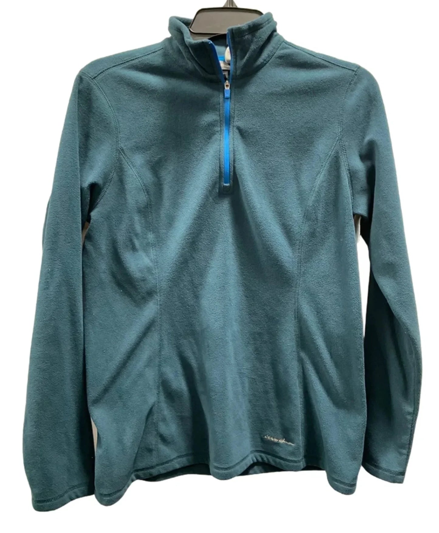 Athletic Top Long Sleeve Collar By Eddie Bauer In Green, Size: S