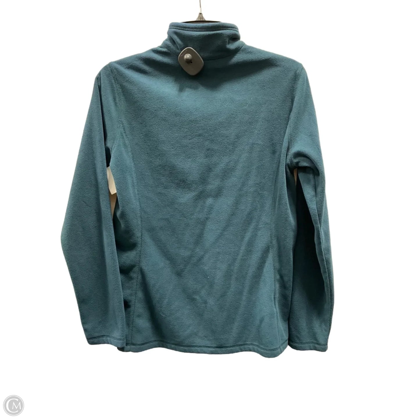 Athletic Top Long Sleeve Collar By Eddie Bauer In Green, Size: S