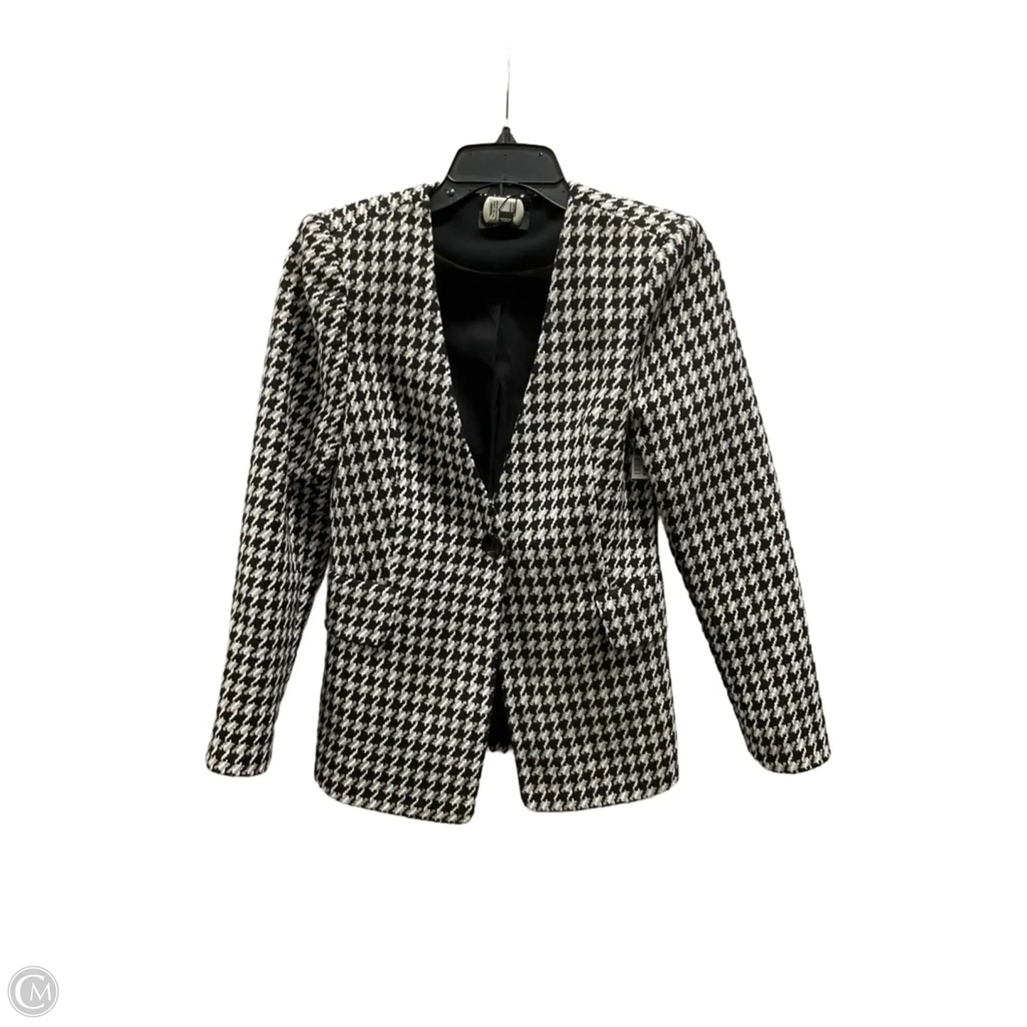 Blazer By Express In Black & White, Size: 0