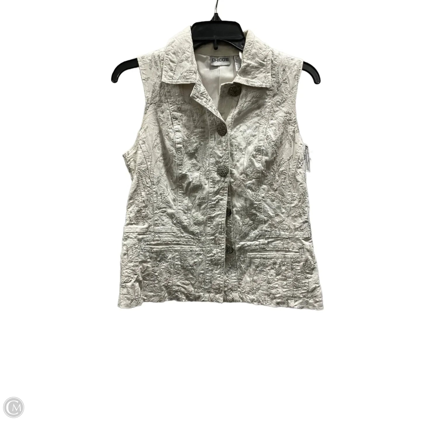 Vest Other By Chicos In White, Size: S