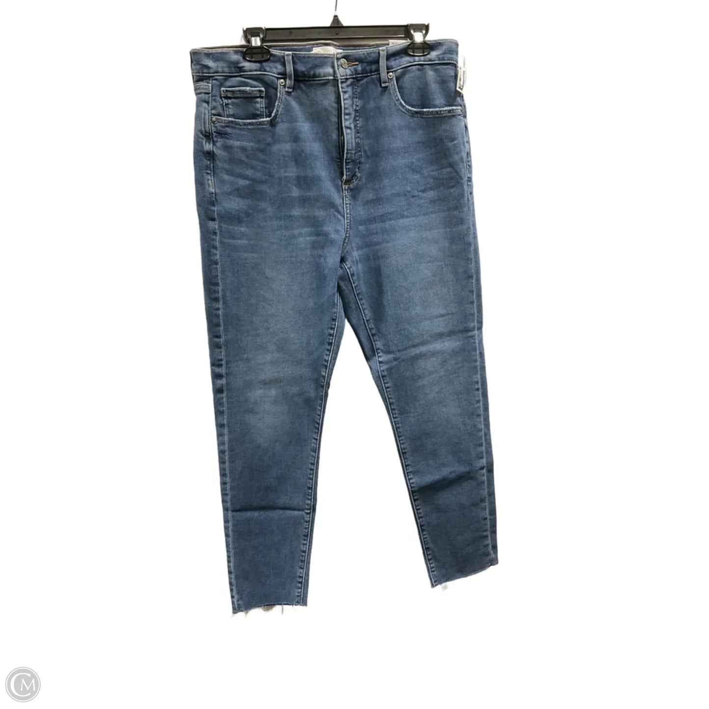 Jeans Skinny By Loft In Blue Denim, Size: 10