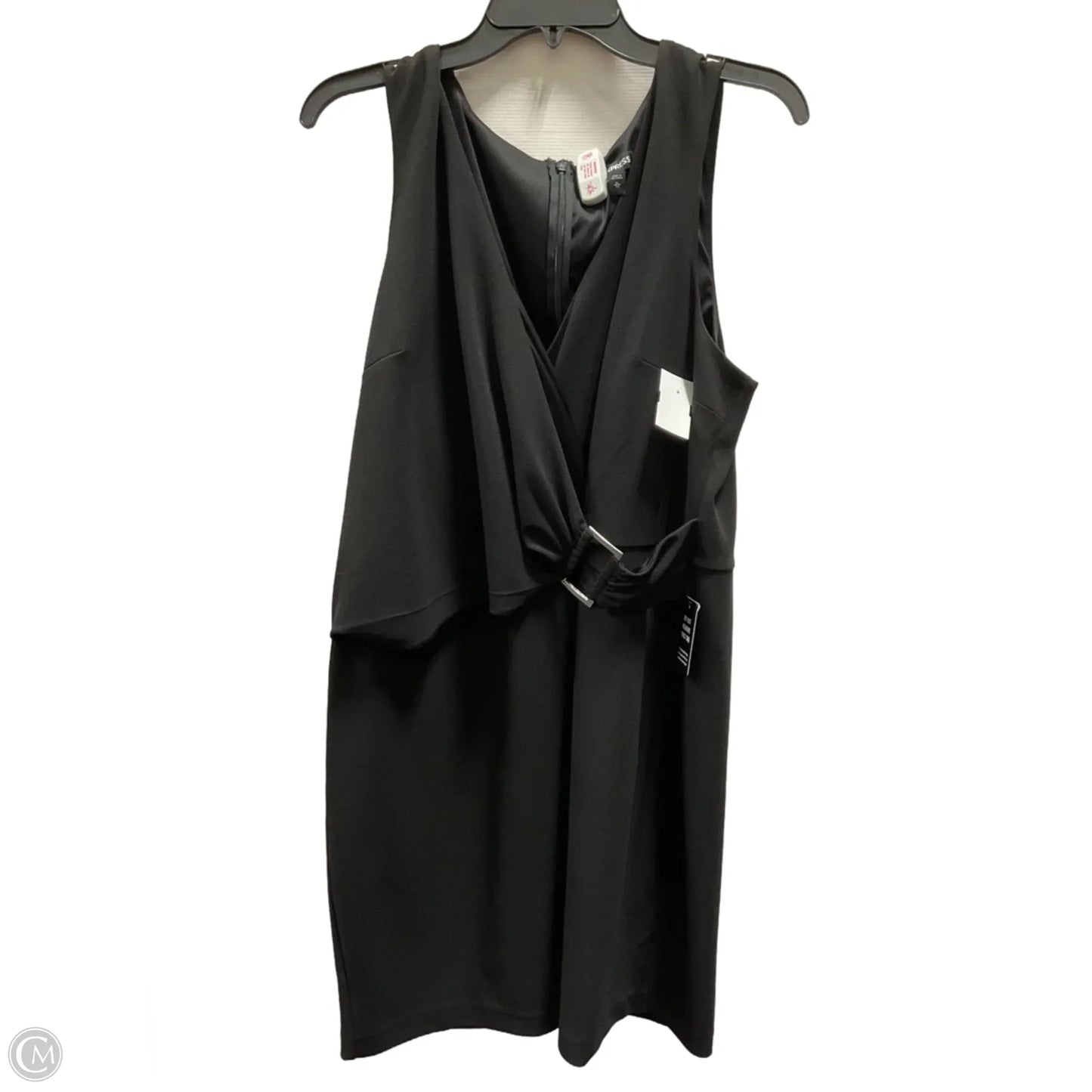 Dress Casual Midi By Express In Black, Size: Xl