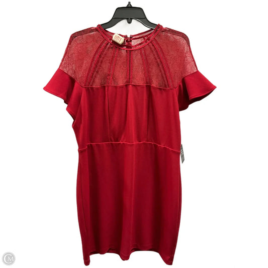 Dress Casual Short By Express In Red, Size: Xl