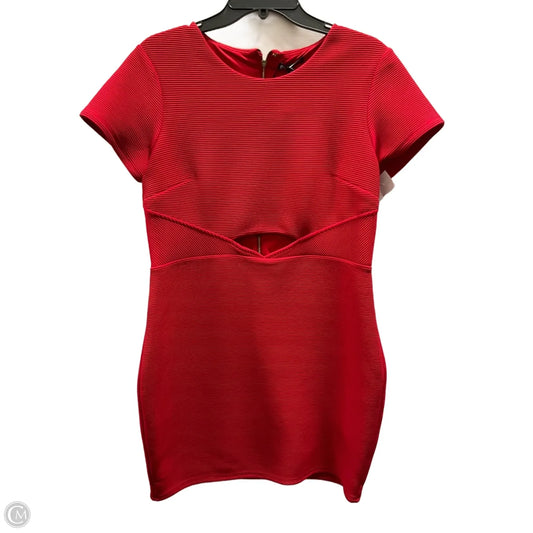 Dress Casual Short By Express In Red, Size: L