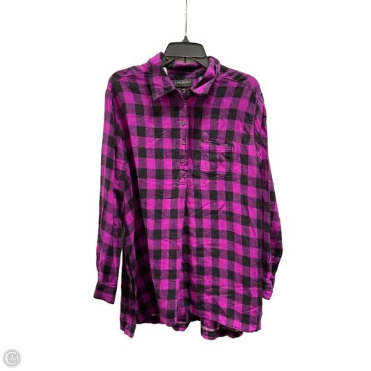 Blouse 3/4 Sleeve By Lane Bryant In Purple, Size: 14