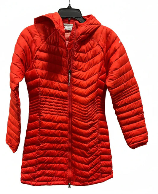 Jacket Puffer & Quilted By Columbia In Orange, Size: S