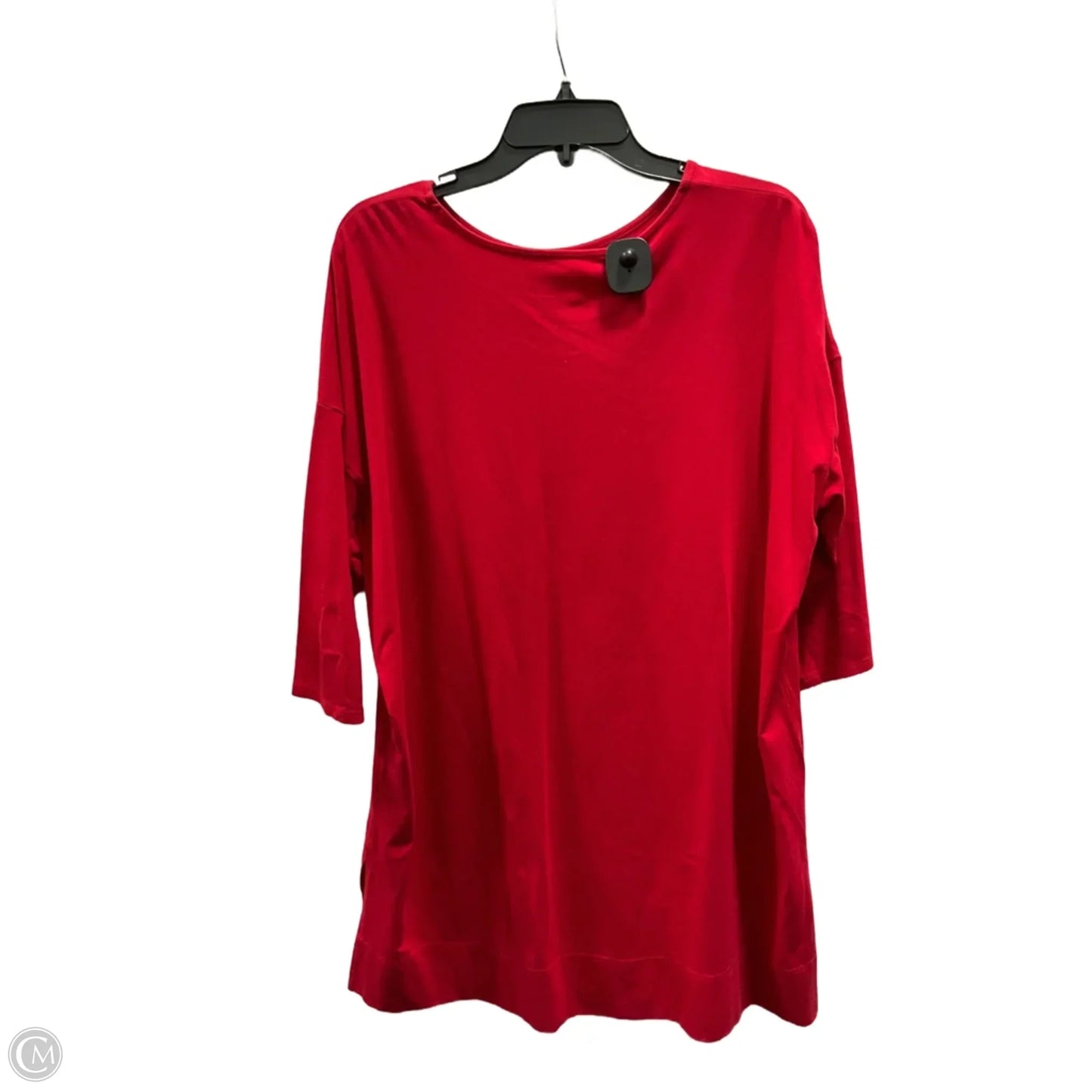 Top 3/4 Sleeve Basic By J. Jill In Red, Size: Xl