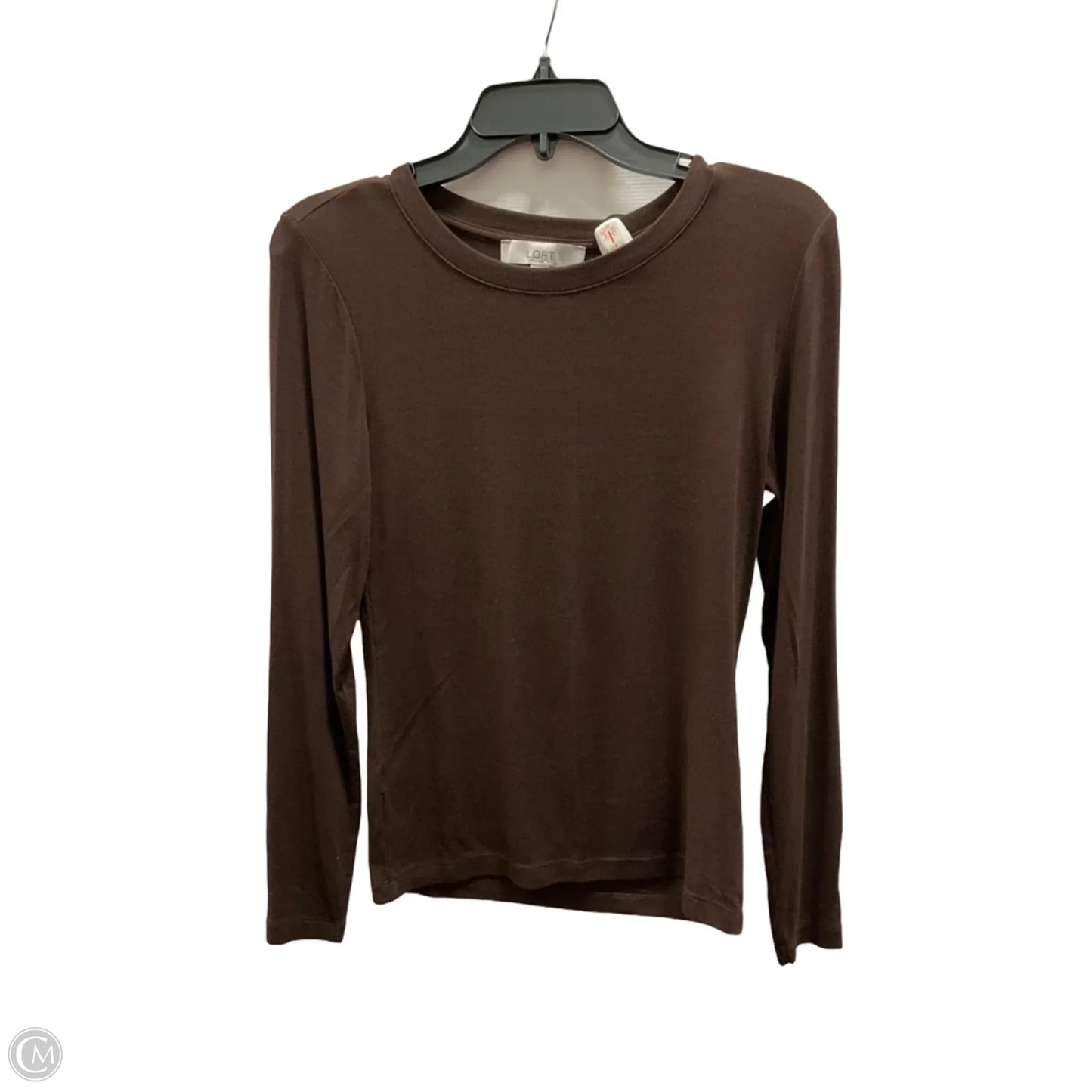 Top Long Sleeve By Loft In Brown, Size: M