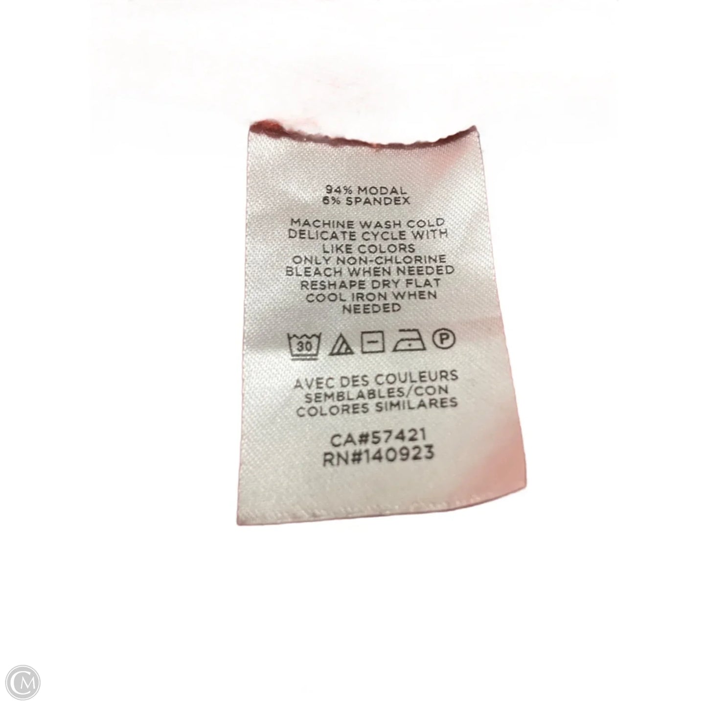 Top Long Sleeve Basic By Loft In Orange, Size: M