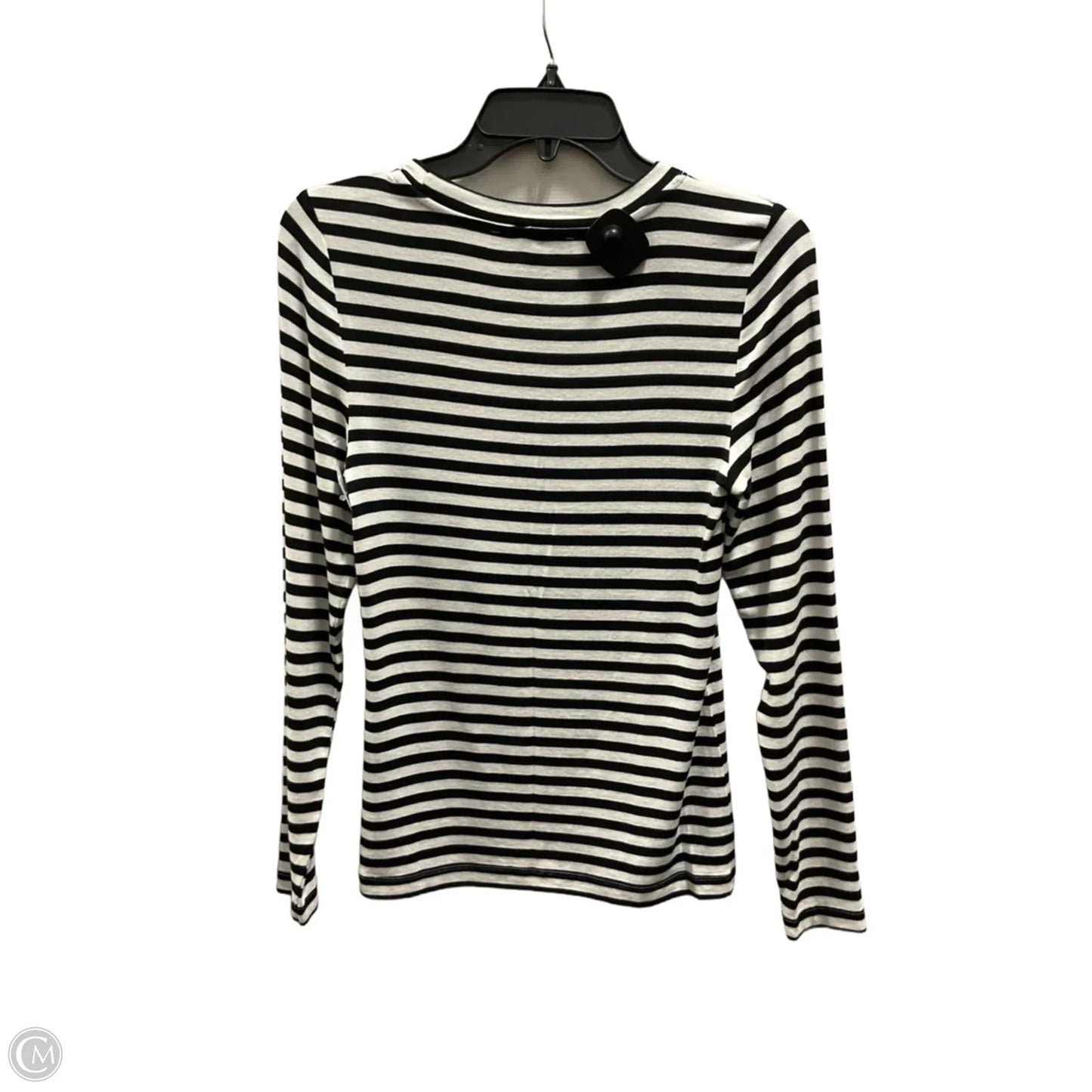 Top Long Sleeve By Loft In Striped Pattern, Size: M
