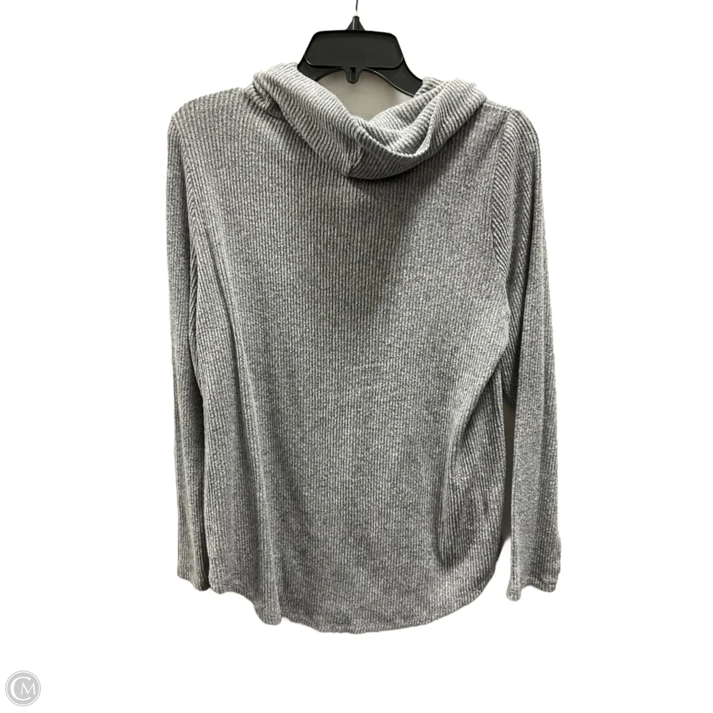 Top Long Sleeve By Loft In Grey, Size: M