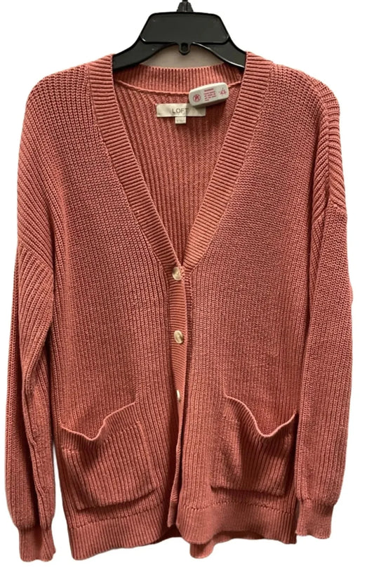 Cardigan By Loft In Pink, Size: M