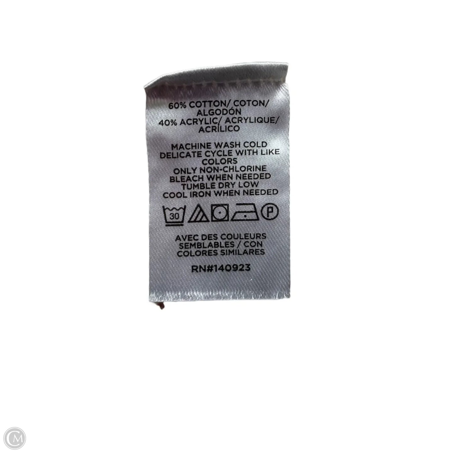 Top Short Sleeve By Loft In Cream, Size: M