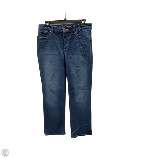 Jeans Straight By Chicos In Blue Denim, Size: 6