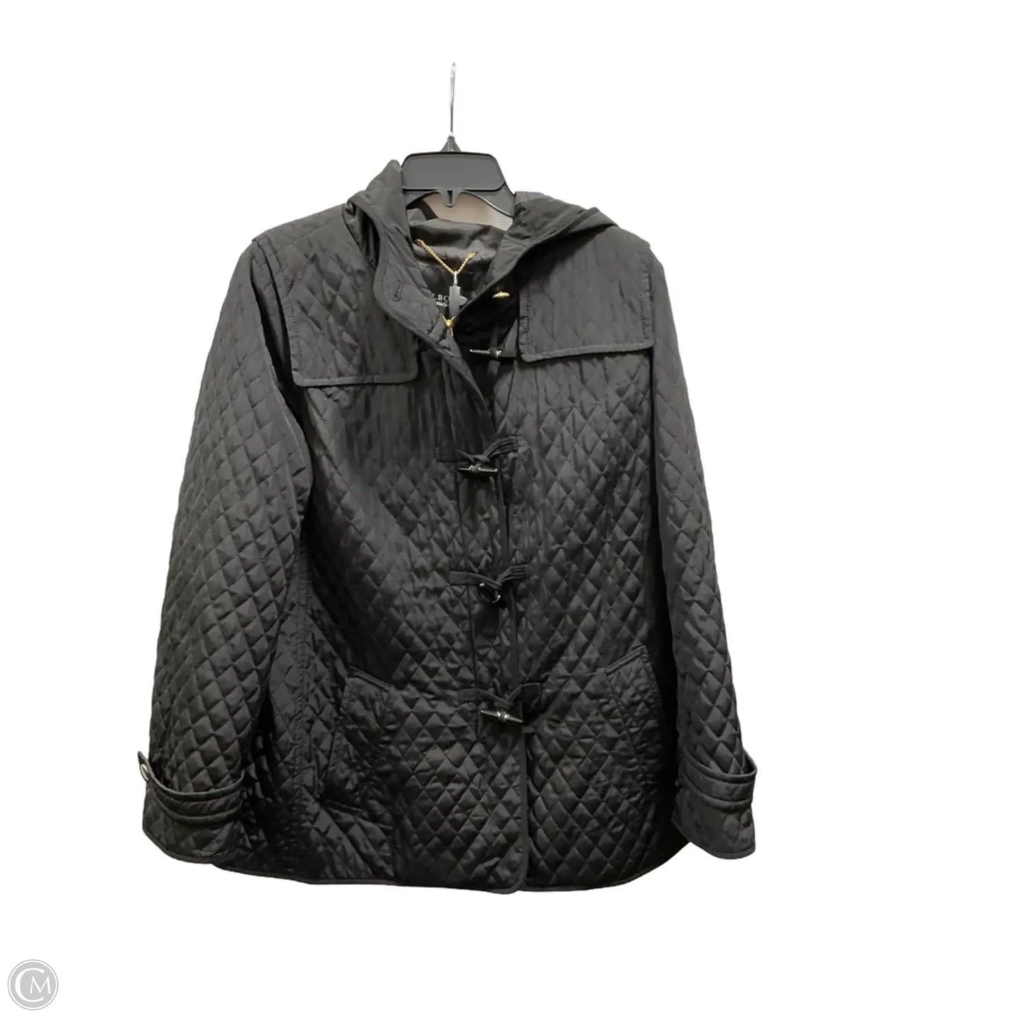 Jacket Puffer & Quilted By Talbots In Black, Size: L