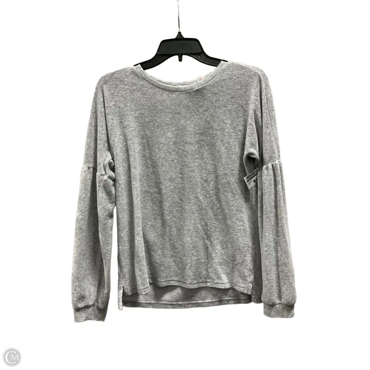 Top Long Sleeve By Cmc In Grey, Size: S