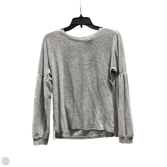 Top Long Sleeve By Cmc In Grey, Size: S