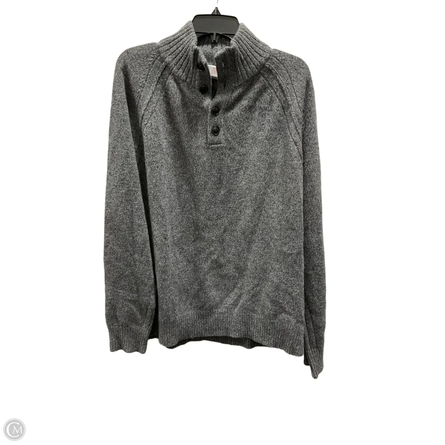 Top Long Sleeve By Banana Republic In Grey, Size: Xl