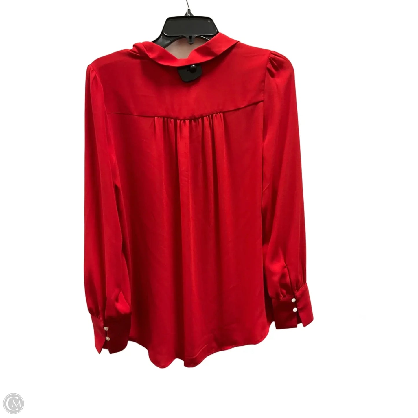Blouse Long Sleeve By Loft In Red, Size: S