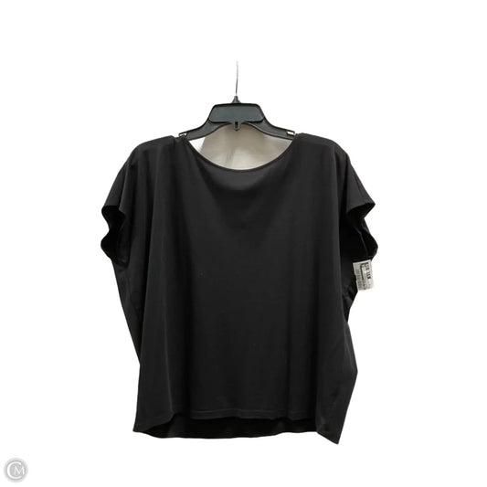 Top Short Sleeve Basic By Ann Taylor In Black, Size: M