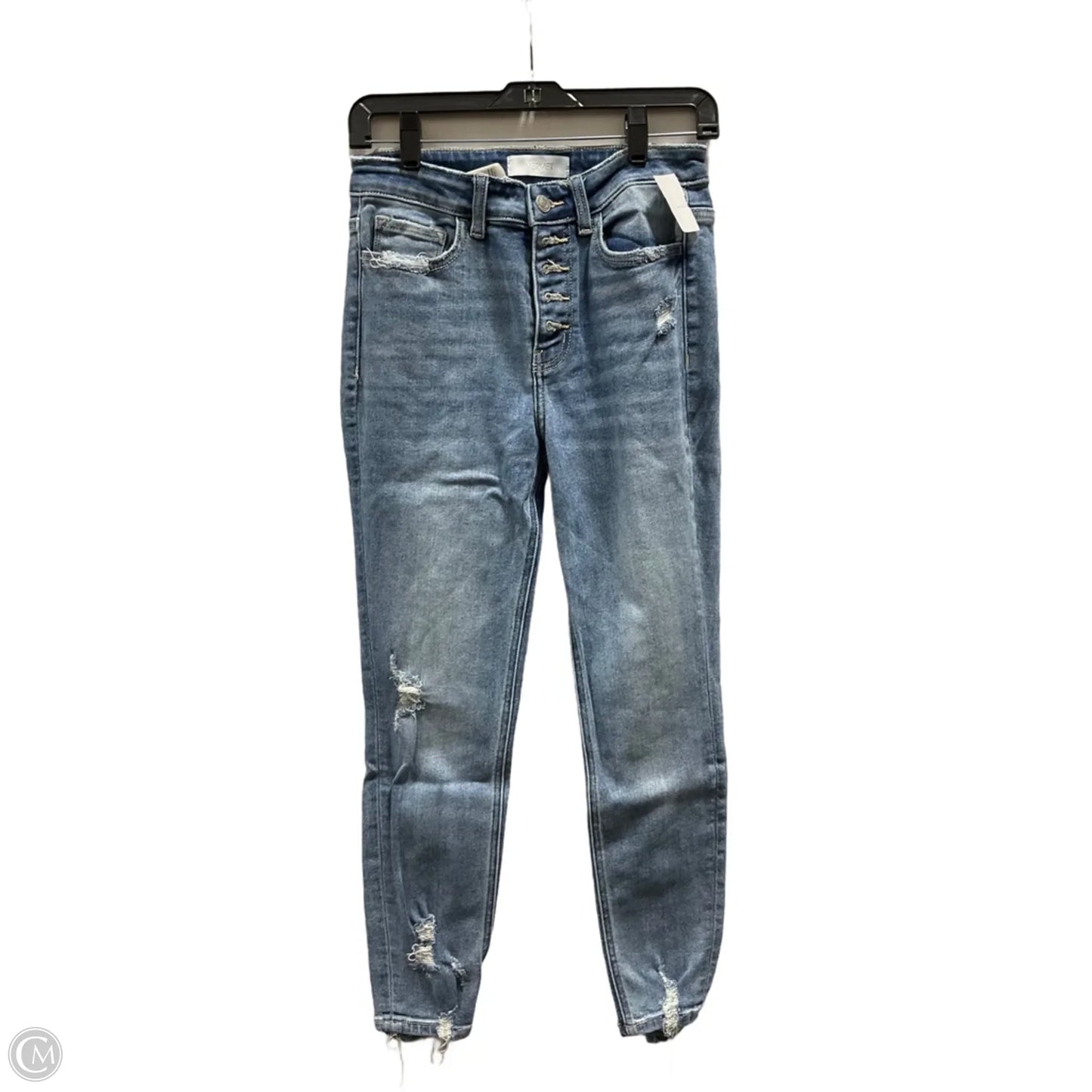 Jeans Skinny By Vervet In Blue Denim, Size: 4