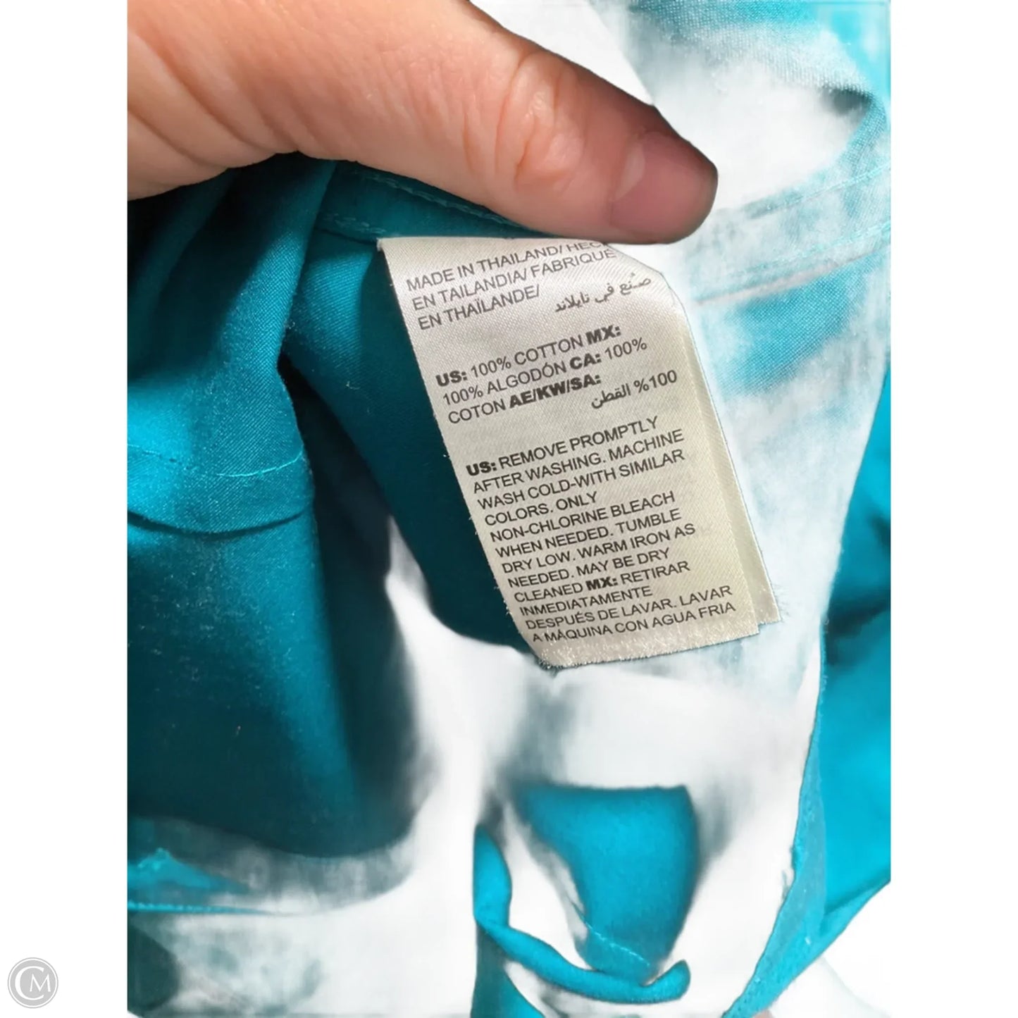 Blouse Long Sleeve By Chicos In Green, Size: 6