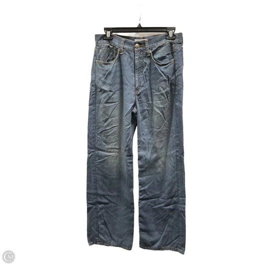 Jeans Wide Leg By Rag And Bone In Blue Denim, Size: 2