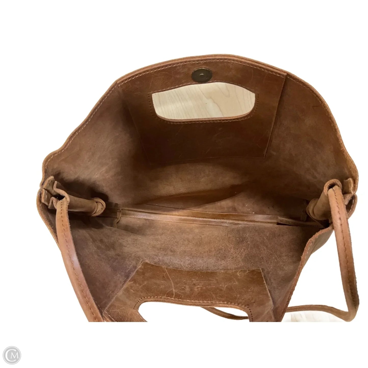 Crossbody Leather By Able, Size: Medium