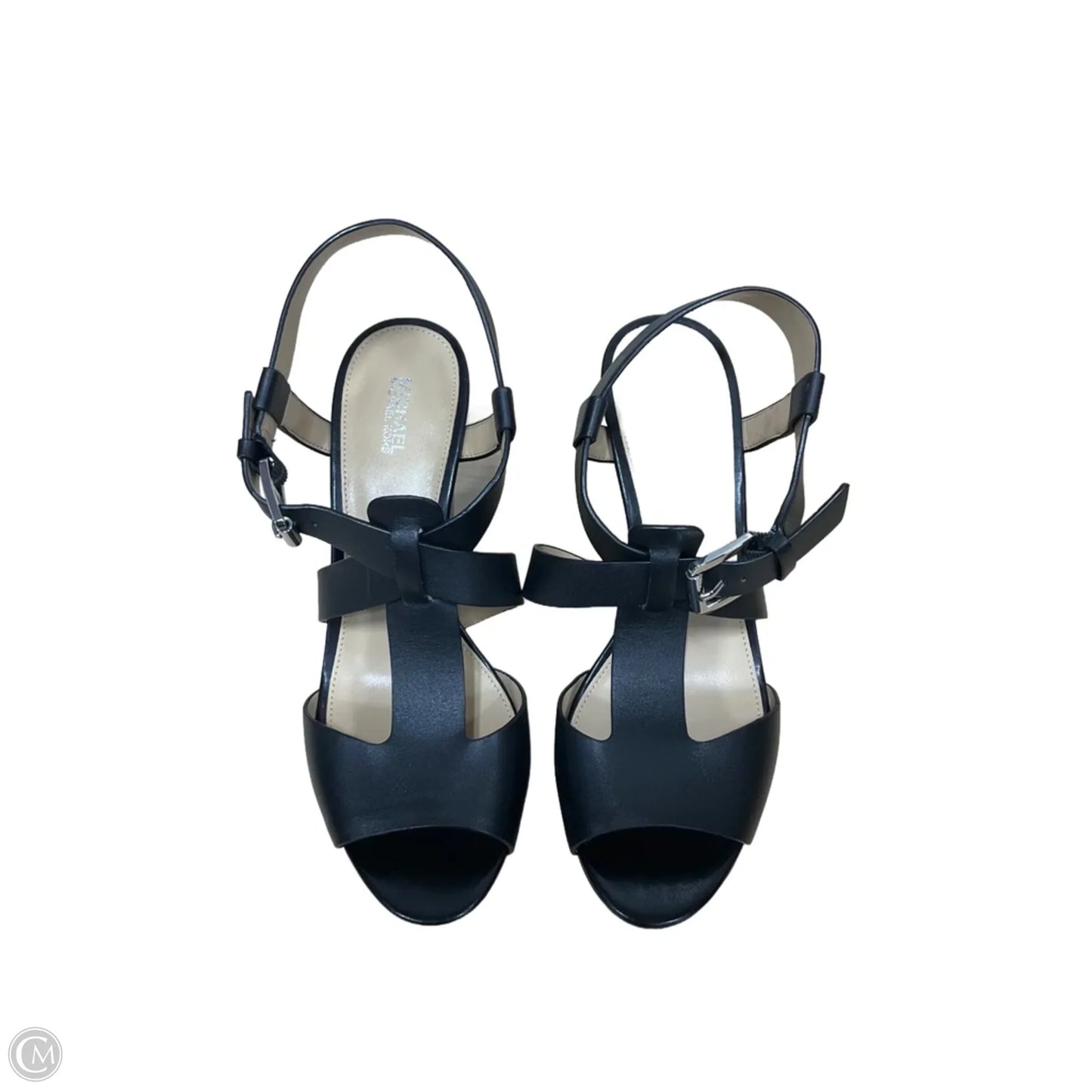 Sandals Heels Wedge By Michael By Michael Kors In Black, Size: 9