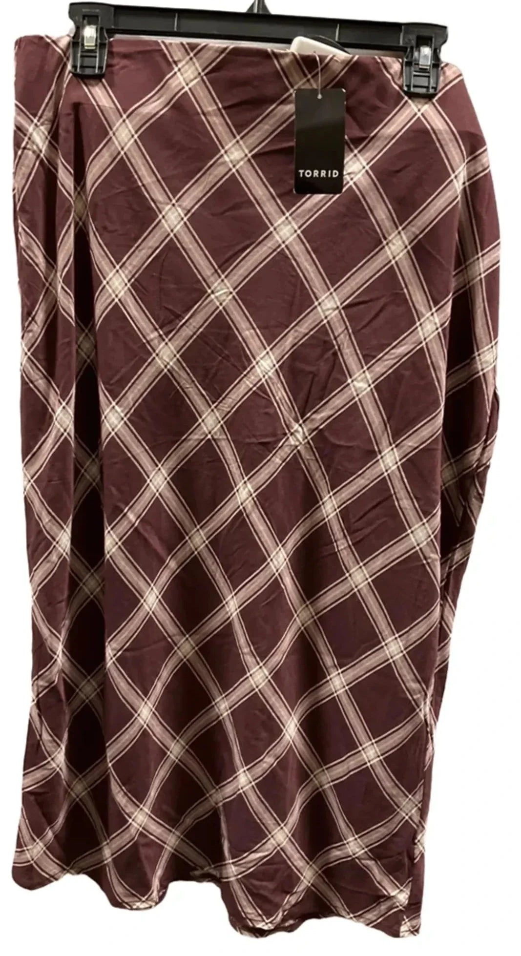 Skirt Midi By Torrid In Maroon, Size: 12