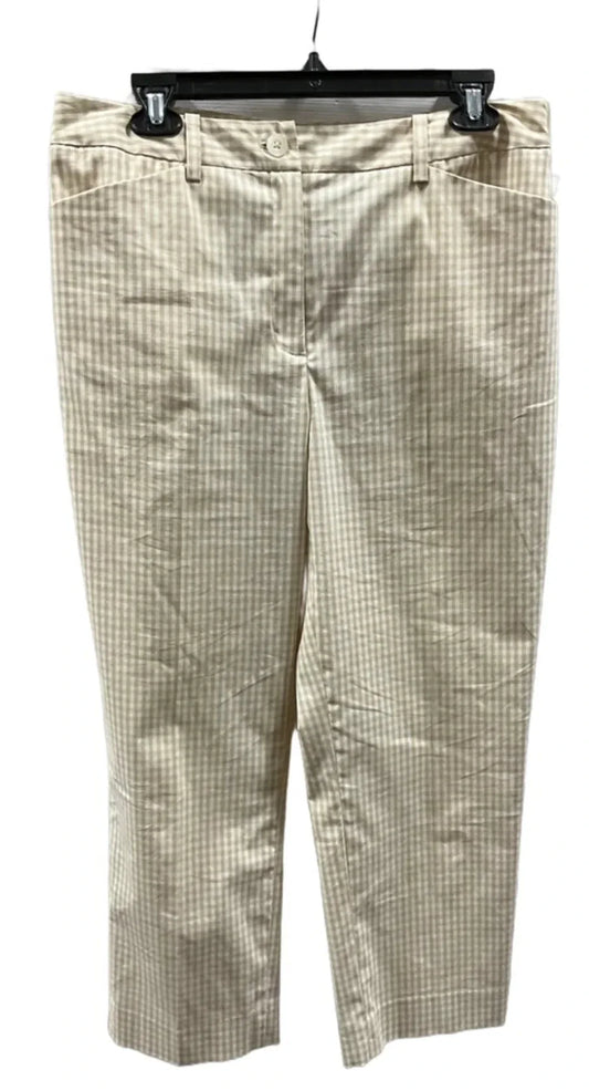 Pants Cropped By Jones New York In Plaid Pattern, Size: 10