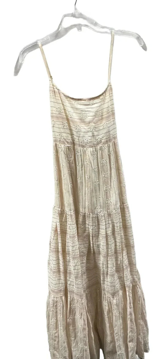 Dress Casual Maxi By Cmb In Beige, Size: L